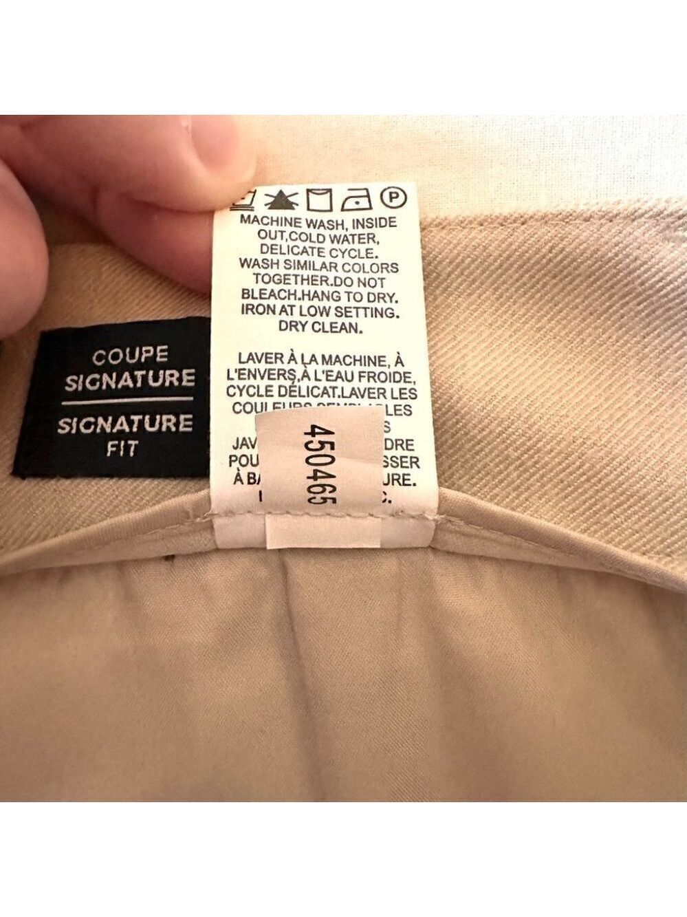 RW&Co. Womens Slim Leg Trousers Beige Size 4 Suiting Signature Fit Ankle Length - Picture 7 of 11